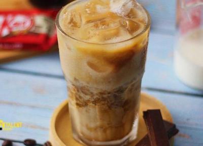 طرز تهیه آیس کافی کیت کت؛ نوشیدنی شیرین و خنک